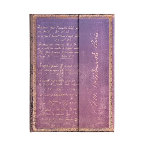 Paperblanks | Marie Curie, La Scienza Della Radioattività | Diari A Copertina Rigida | Midi | Righe: Hardcover, Wrap Closure, 120 Gsm, Ribbon Marker,