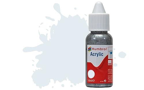 Humbrol Db0191 - Vernice Acrilica N. 191, Colore Argento Cromato, Metallizzato, 14 Ml, Confezione Da 1