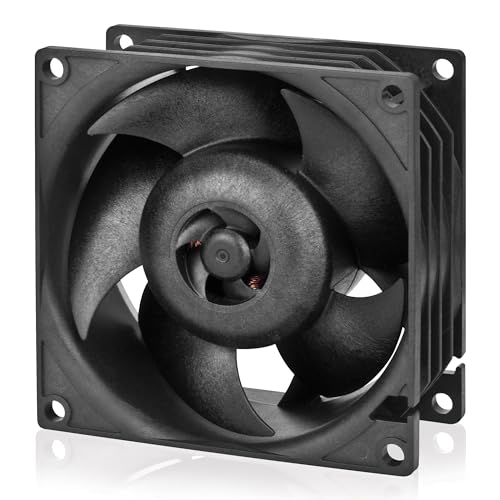 Arctic S8038-10K - Ventola Per Server Pc 80X80X38 Mm, Workstation, Con Doppio Cuscinetto A Sfera, 500-10000 Rpm, Pwm Regolata, Connettore A 4 Pin, 12