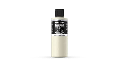 Vallejo Mecha Color - Primer In Poliuretano, 200 Ml, Avorio (Ivory Primer)