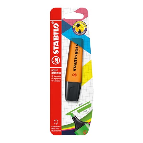 Evidenziatore - Stabilo Boss Original - Pack Da 1 - Arancione