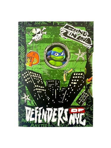 Ninja Turtles Tmnt - Taccuino Formato Din A5, Con Disco Girevole, 120 Pagine A Righe, Per Taccuino O Diario