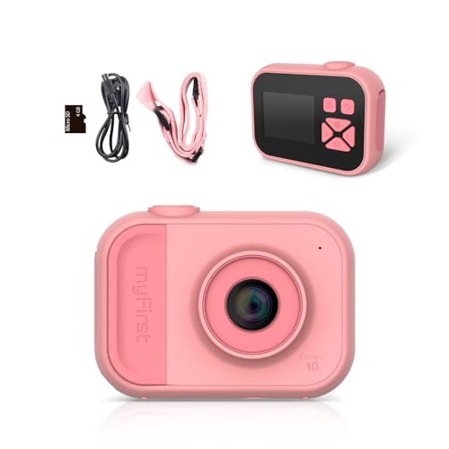 Myfirst Fotocamera 10 - Fotocamera Digitale Per Ragazzi E Ragazze Di Età Compresa Tra 4 E 9 Anni Video Da 5 Mp Foto 32 Gb Con Adattatore A Vite Per Tr