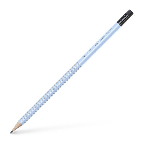 Faber-Castell 217274 - Penna Grip Grafite Con Gomma - B - Sky Blue