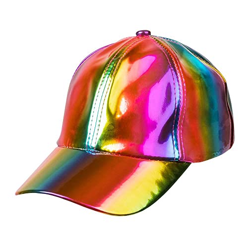 Boland - Basecap Holo, Olografico, Misura Regolabile, Berretto, Cappello, Copricapo, Cuffia, Rapper, Costume, Festa In Maschera, Carnevale