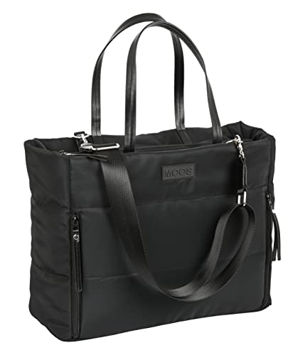 Moos Safta-Borsa Con Tasca Per Laptop 14,1' Capsula Imbottita Nera 54X31X17Cm, Colore Mulicolor (642286293), Nero 54 X 31 X 17 Cm Unisex-Bambini E Rag