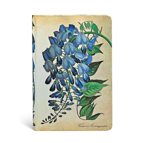 Paperblanks Diari A Copertina Rigida Glicine In Fiore | Bianco | Mini (95 × 140 Mm): Unlined Mini
