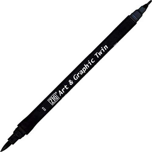 Kuretake Feltro Acquerello Tono Blu N, 59 Doppia Punta