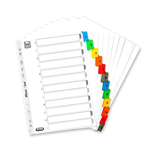 Elba 100204616 Indice In Mylar, 170 G/Mq, A4, Colore: Multicolore