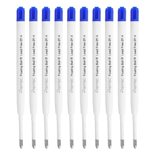 Westcott E-733492 00 - Set Di 10 Ricariche Per Penna A Sfera G2, 1,4 Mm, Colore: Blu