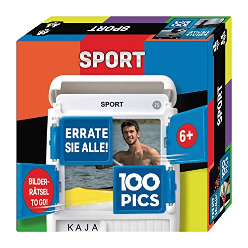 100 Pics 20208061 Gioco A Quiz Sport, Gioco Educativo Per Tutta La Famiglia, Brainteaser, Gioco Da Viaggio Per Adulti E Bambini Dai 6 Anni In Su