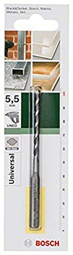 Bosch Home And Garden 2609256912 - Broca Uneo Sds-Quick Multiuso, Nero, 5,5 X55 X100