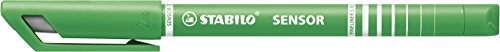 Stabilo Sensor Marcatore, 0,3 Mm, Verde