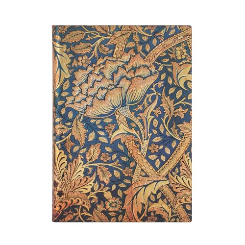 Paperblanks | Morris Danza Del Vento | Flexi A Copertina Morbida | Midi | Righe: Flexi Softcover, 100 Gsm, Ribbon Marker, Memento Pouch, Book Edge Pri