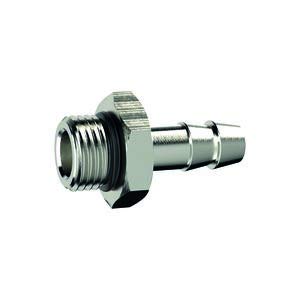 Bocchetta Per Tubo Flessibile A Vite, O-Ring, G 1/2, Per Tubo Lw 19 Mm, Sw 24, Ms Vern., Pressione Di Lavoro Max. 25 Bar Max. 80 °C