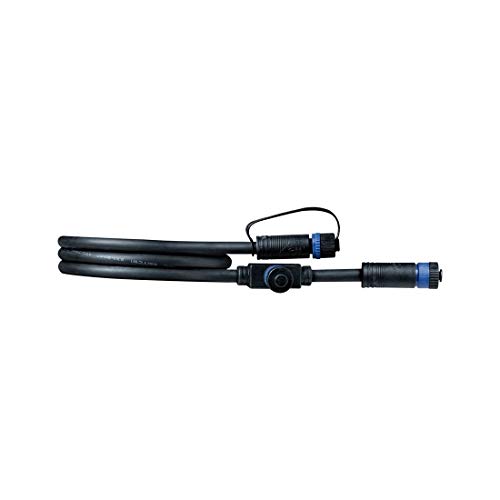 Paulmann 94273 - Cavo Plug & Shine Ip68, 1 M, Con 2 Prese Di Collegamento, Colore: Nero