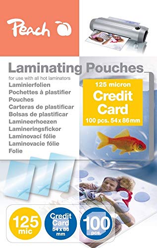 Peach Laminating Pouches For Credit Cards (54X86Mm), 125 Mic, Pp525-07, 100 Pcs.