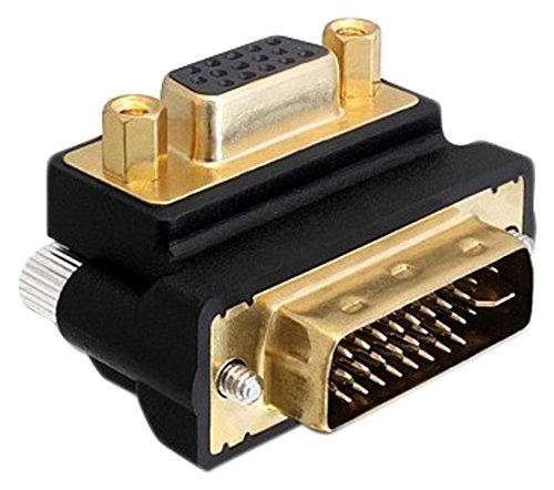 Delock 65261 Cavo Di Interfaccia E Adattatore Vga 15 Pin Dvi 24+5 Pin Nero