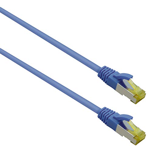Helos - Cavo Patch Ultra Flessibile S/Ftp Cat 6A Tpe Blu, 15 M