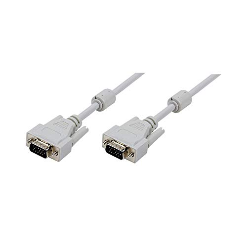 Logilink 5M, Vga/Vga, M/M Cavo Vga Vga (D-Sub) Grigio