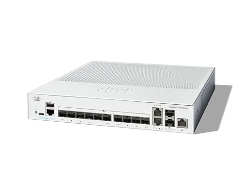 Cisco Catalyst 1300-12Xs Managed Switch, 10 Porte 10G In Rame, 2 Porte Combinate Sfp+ 10Ge, Protezione Limitata A Vita (C1300-12Xs)