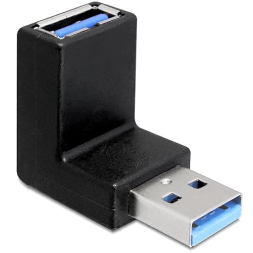 Delock 65339 Adaptador Usb 3.0 Macho/Hembra En Ángulo De 90 °