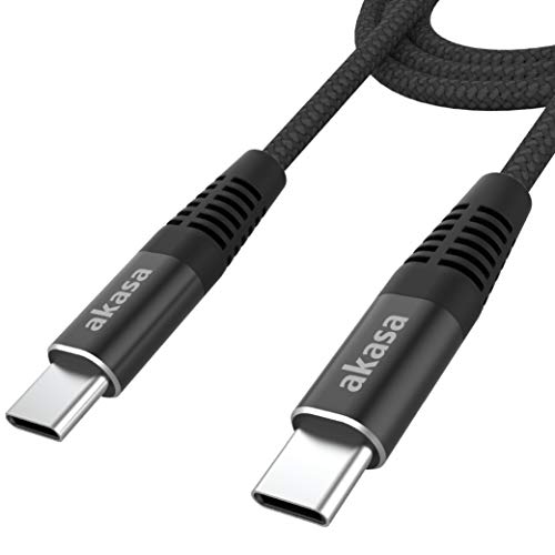 Akasa Compatible Usb Typ C Zu Usb Typ C 100W Pd Ladekabel - Schwarz