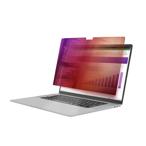 Startech.Com Filtro Privacy Per Macbook Pro 21/23 Da 14", Privacy Screen Protector Con Riduzione Della Luce Blu, Reversibile, 30°