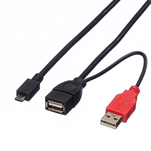 Rotronic Roline Usb2.0 Y Kbl A-Microb St/Bu Bu 1 M