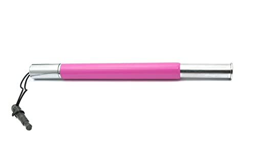 System-S Touchpen Stylus In Alluminio Rosa Per Tablet Smartphone Laptop Surface
