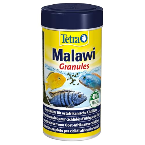 Tetra Malawi Granulato Alimento Completo Per Tutti Cichlides Erbivori Per Aquariophilie 250 Ml