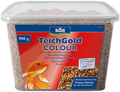 Söll 18805 Teich-Gold Coloursticks - Cibo Principale Da 7 Litri, Proteine, Vitamine E Oligoelementi Per Una Dieta Equilibrata, Salute Dei Pesci E Vita