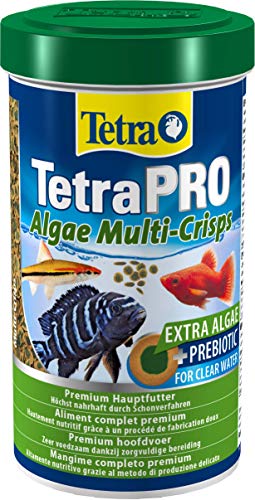 Tetra Pro Algae Multi-Crisps 500 Ml - Mangime Completo Di Qualità Superiore Con Valori Nutrizionali Eccellenti, Concentrato Di Alghe Extra Aumenta La 