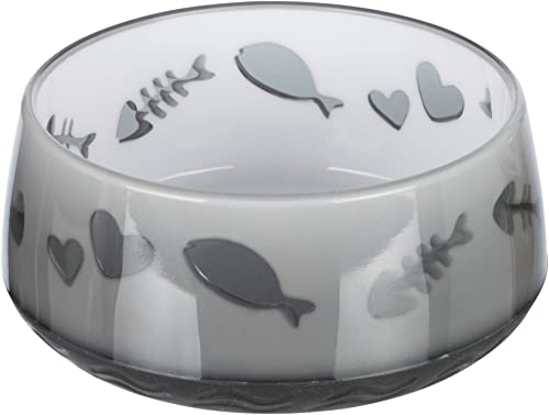 Trixie Plastica Lovely Cat Ciotola, 0.3 L, Colori Assortiti