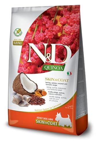 N&D Quinoa Dog Skin & Coat, Herring & Coconut Adult Mini 2,5 Kg