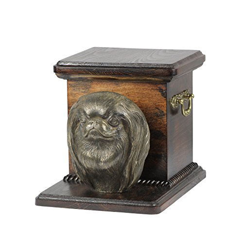 Art-Dog Urna Commemorativa Per Cani Personalizzata Fatta A Mano - Scatola Per Cremazione Per Cani Personalizzata Di Lunga Durata - 19X31X22Cm - Mento
