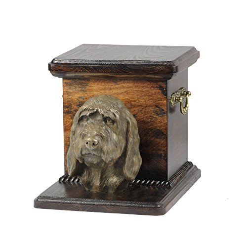 Art-Dog Urna Commemorativa Per Cani Personalizzata Fatta A Mano - Scatola Per Cremazione Per Cani Personalizzata Di Lunga Durata - 19X31X22Cm - Gran B