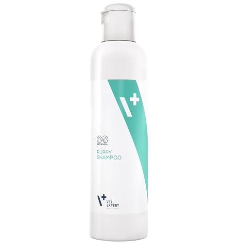 Vet Expert Shampoo Per Cuccioli E Gattini, Contiene Sostanze Detergenti Delicati Per Pelli Sensibili E Sensibili Di Animali Giovani, Confezione Da 1 (
