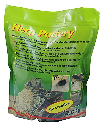 Lucky Reptile Herp Pottery 2,5 Kg, Hp-2 - Argilla In Granuli Per Terrari - Alternativa All’Argilla In Polvere - Aggiunta Alla Sabbia Per Capacità Di S