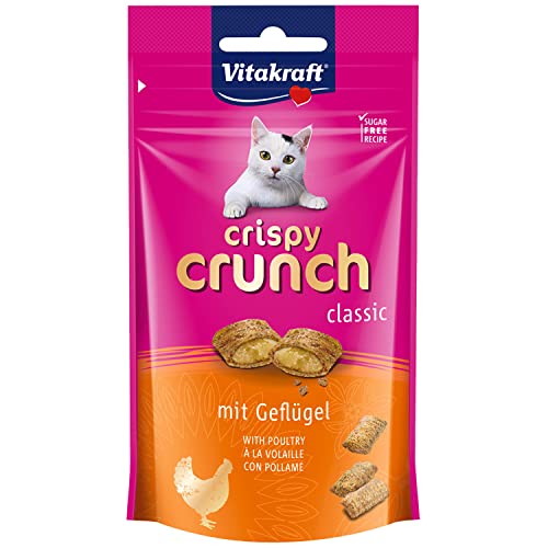 Vitakraft - Crispy Crunch - Snack Croccanti Per Gatti A Gusto Di Pollo, 1X 60 G