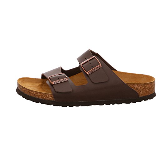 Birkenstock 51703 Arizona Sandali Unisex Adulto, Marrone (Dunkelbraun), 37