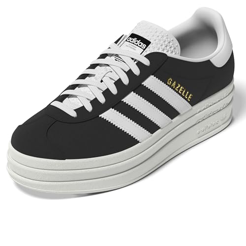 Adidas Gazelle Bold W, Sneaker Donna, Core Black Core White Semi Lucid Blue, 38 Eu