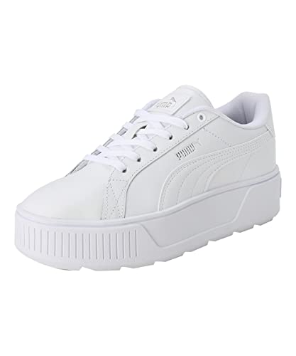 Puma Women Karmen L Scarpe Da Ginnastica, Puma White Puma White Puma Silver, 38 Eu