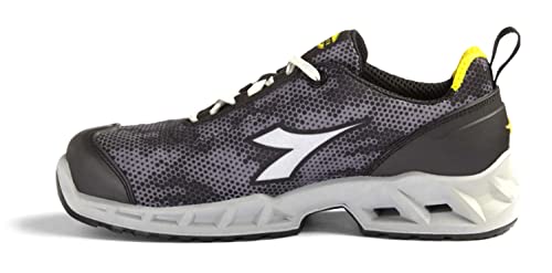 Utility Diadora - Scarpa Da Lavoro Bassa Shark Stable Impact Low S1P Src Esd (Gray/Black, Numeric_45)