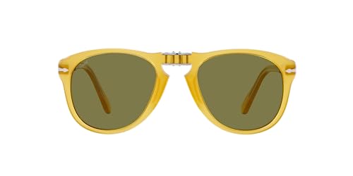Persol Occhiali Da Sole Steve Mcqueen Limited Edition Po 0714Sm Opal Yellow/Green Folding 54/21/140 Unisex