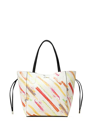 Desigual Pu Shopping Bag, Donna, Giallo, U