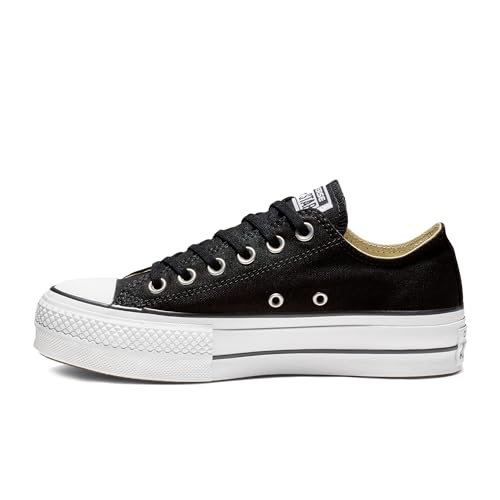 Converse 560250C Black Nero Scarpe Basse Donna Sneakers Platform Lacci Tessuto 39