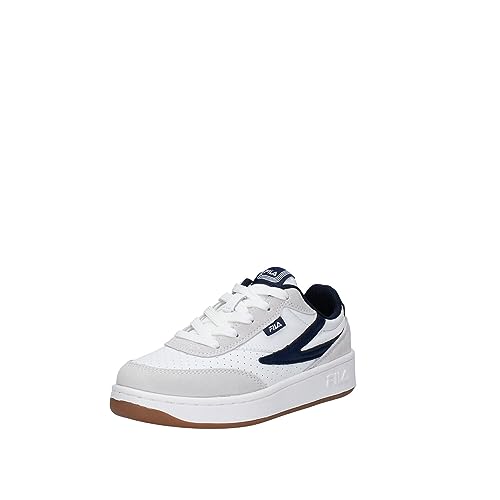 Fila Sevaro S Kids, Scarpe Da Ginnastica, White Navy, 32 Eu