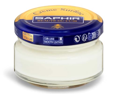 Saphir- Crème Surfine, Lucido Per Scarpe, 50 Ml Bianco Size: 50 Ml