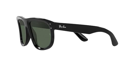 Ray-Ban Rbr0501S Boyfriend Reverse, Occhiali Unisex-Adulto, Nero/Verde Scuro, 56 Mm